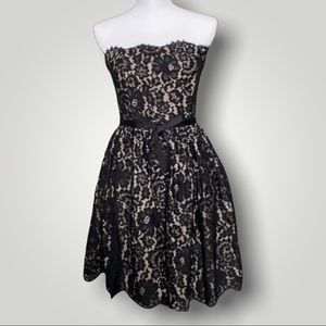Neiman Marcus; Robert Rodriguez black lace dress